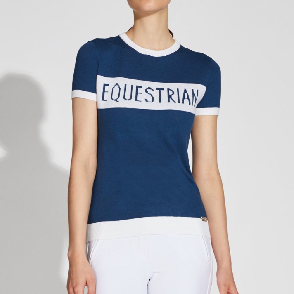 Noel Asmar Navy And White Top